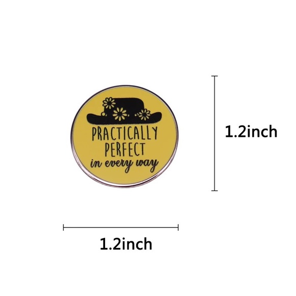 Mary Poppins Practically Perfect Enamel Pin - Picture 2 of 3
